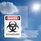 Signmission Portrait Biohazard Danger Sign, Plastic, 10in W x 14in L, 2PK OS-2PACK-DS-P-1014-V-1933 - alternate 2